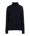 Weekend Max Mara Simple Solid-color Turtleneck Knitwear In Blue