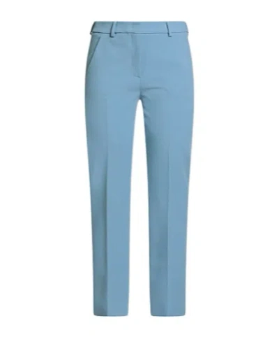Weekend Max Mara Simple Straight-leg Pants In Blue