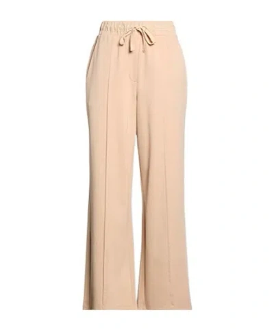 Weekend Max Mara Simple Sweatpants In Rice Apricot Color