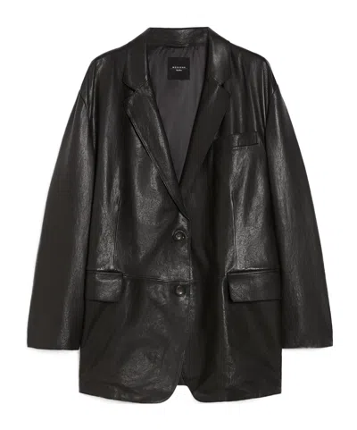 Weekend Max Mara Single-breasted Blazer In Black