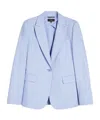 Weekend Max Mara Aletta Striped Single-breasted Blazer In Blue