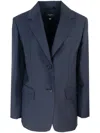 Weekend Max Mara Blazer Materia Blue In Blue