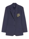Weekend Max Mara Long-sleeved Suit Coat In Blue