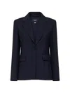 Weekend Max Mara Single-breasted Blazer In Blue