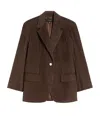 Weekend Max Mara Single Breasted Blazer In Brown
