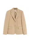 Weekend Max Mara Single-breasted Blazer In Neutral