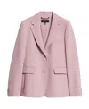 Weekend Max Mara Single-breasted Uva Blazer In Pink