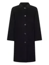 Weekend Max Mara Zenone Single-breasted Wool Coat In Black