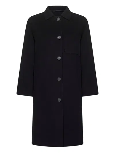 Weekend Max Mara Single-breasted Coat In Black