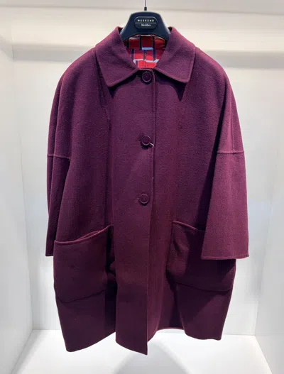 Weekend Max Mara Single Breasted Coat In Purple