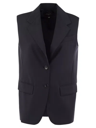 WEEKEND MAX MARA SINGLE-BREASTED SLEEVELESS GILET WEEKEND MAX MARA