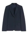Weekend Max Mara Single-breasted Suit Jacket In Blue