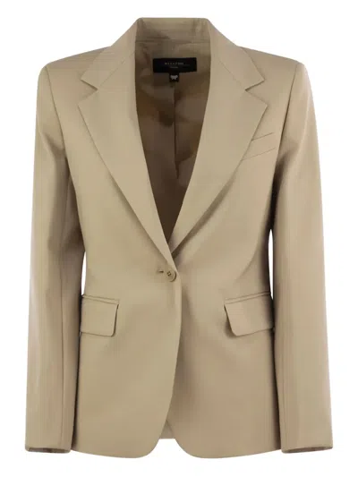 WEEKEND MAX MARA SINGLE-BREASTED WOOL BLAZER