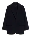 Weekend Max Mara Single-breasted Wool Jacket In Black