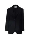 Weekend Max Mara Asta Single-breasted Wool Blazer In Black