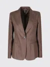 Weekend Max Mara Single-breasted Blazer In Brown