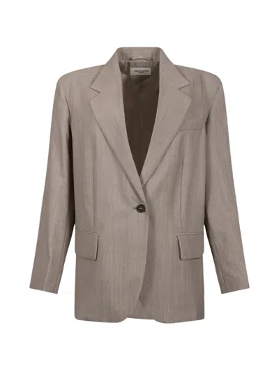 Weekend Max Mara Single-breasted Blazer In Gray