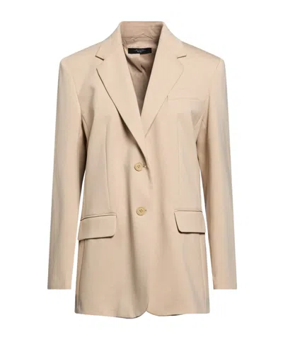 Weekend Max Mara Single-breasted Blazer In Nude
