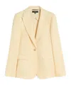 Weekend Max Mara Single-breasted Suit Jacket In Yellow