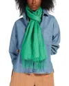 Weekend Max Mara Sionbio Linen Stole In Green