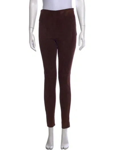 Pre-owned Weekend Max Mara Skinny Leg Pants In Brown