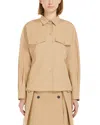 Weekend Max Mara Women's Skipper Shirt Beige | Size 46 | 2515111021600012 In Beige