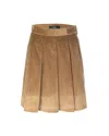 Weekend Max Mara Pleated Mini Skirt In Brown
