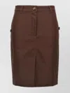 Weekend Max Mara Skirt With Button Detailing And Back Pockets
