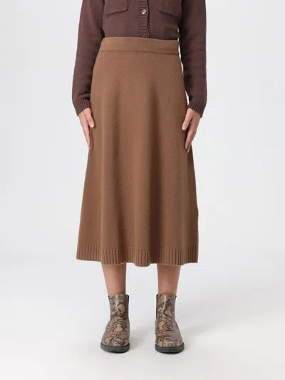Weekend Max Mara Skirt Woman  In Brown