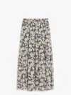 Weekend Max Mara Women's Artello - Printed Silk Long Skirt In Black