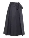 Weekend Max Mara Tema Black Skirt In Black