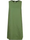 Weekend Max Mara Round Neck Sleeveless Dress In Green