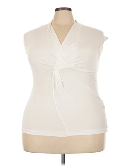 Pre-owned Weekend Max Mara Sleeveless Blouse In Ivory