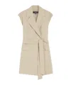 Weekend Max Mara Sleeveless Cotton Crepe Blazer