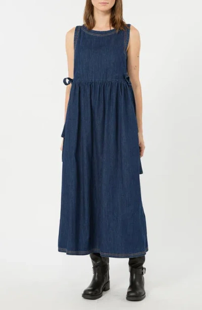 Weekend Max Mara Sleeveless Cotton Denim Dress In Blue