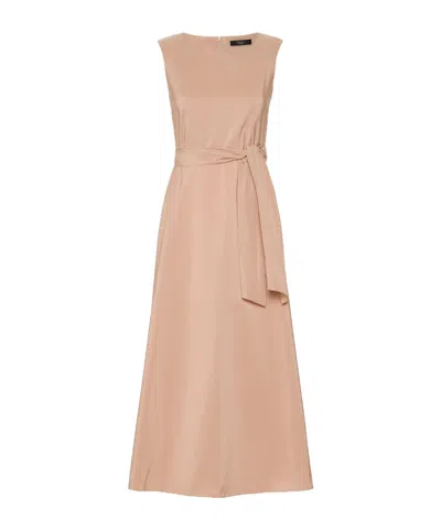 Weekend Max Mara Sleeveless Dress In Brown