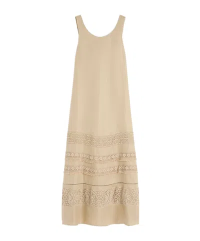 Weekend Max Mara Sleeveless Dress In Brown
