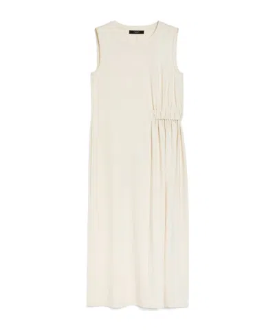 Weekend Max Mara Sleeveless Dress In White