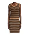 Weekend Max Mara Sleeveless Knitted Vest In Brown