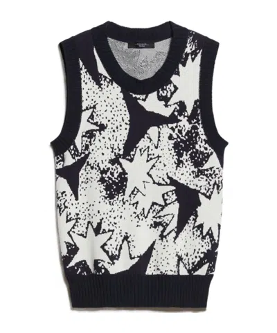 Weekend Max Mara Sleeveless Round Neck Top In Black