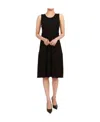 Weekend Max Mara Sleeveless Round-necked Dress In Black