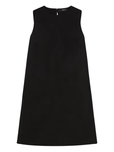 Weekend Max Mara Sleeveless Shift Mini Dress In Black