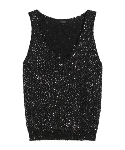 Weekend Max Mara Sleeveless Shirt In Black
