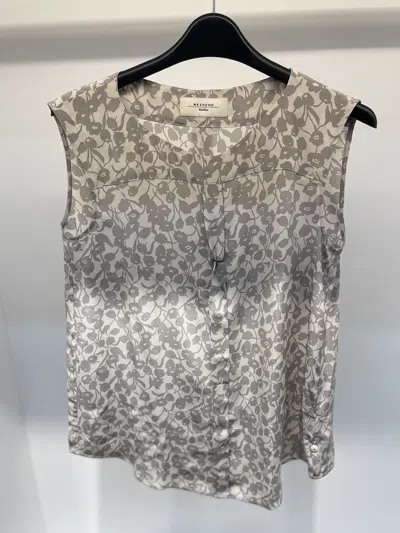 Weekend Max Mara Sleeveless Shirt In Gray