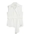 Weekend Max Mara Sleeveless Shirt In White