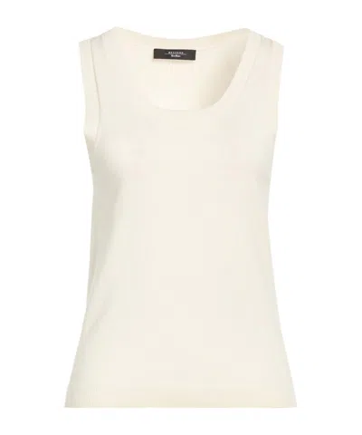 Weekend Max Mara Sleeveless Solid-colored Knit Tank Top In Camel