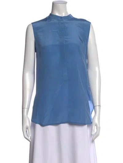 Pre-owned Weekend Max Mara Sleeveless Top In Blue