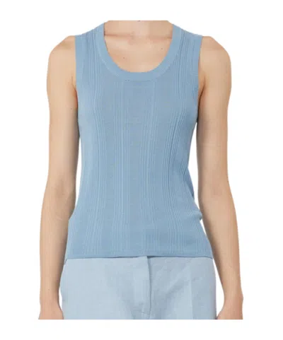 Weekend Max Mara Sleeveless Vest In Blue