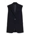 Weekend Max Mara 'donna' Sleeveless Vest With Pockets In Black