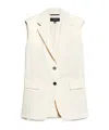 Weekend Max Mara Sleeveless Wool Vest In White
